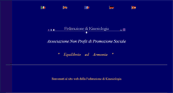 Desktop Screenshot of federazionedikinesiologia.org
